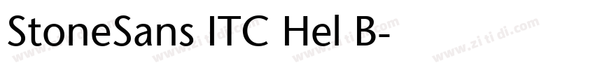StoneSans ITC Hel B字体转换